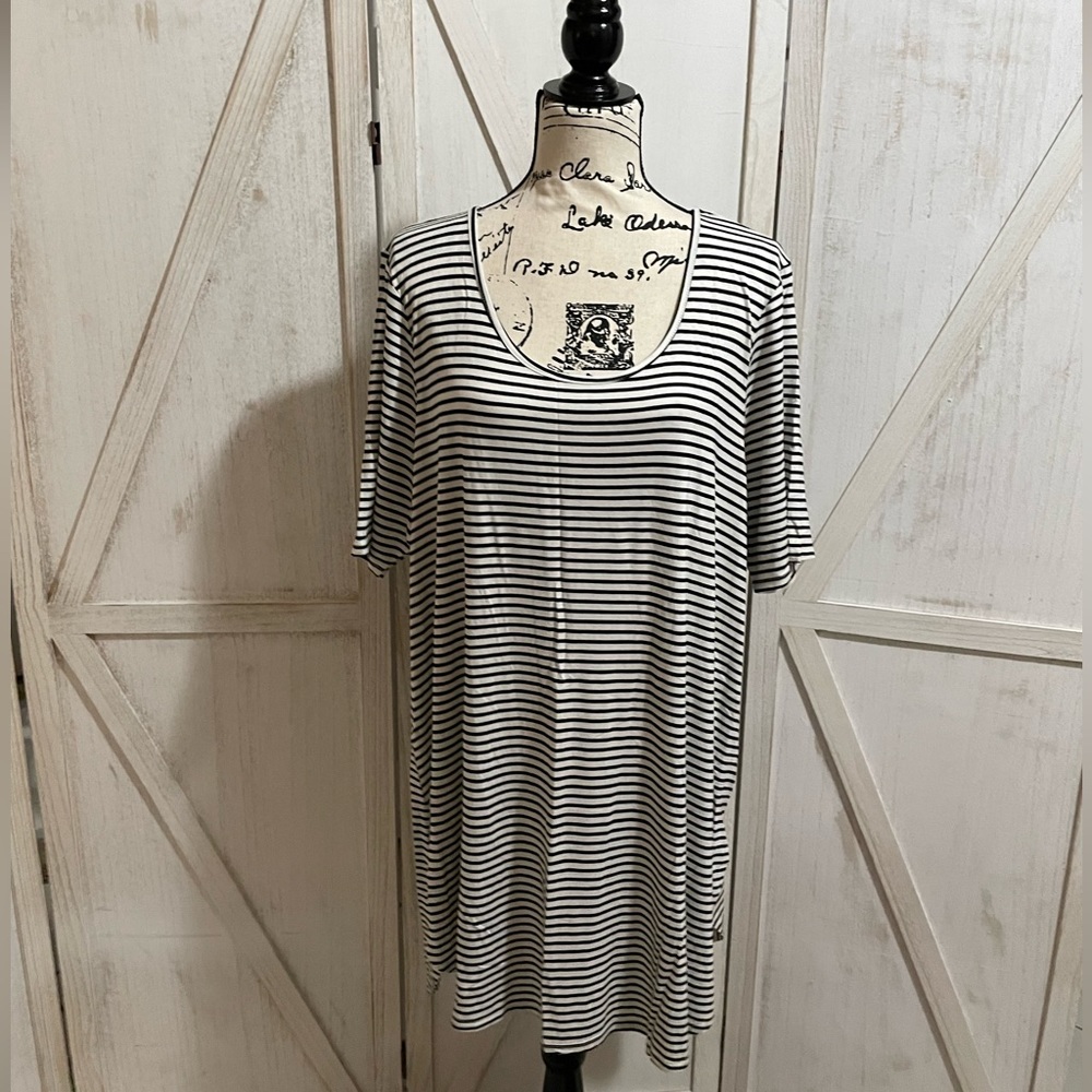 Lane Bryant NWT hi-low striped tunic 18/20